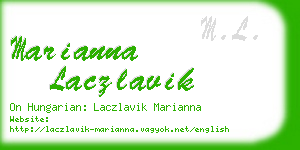 marianna laczlavik business card